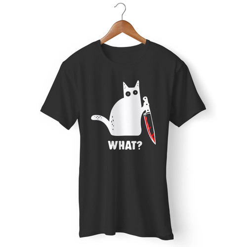 Black Cat What Killer Kitten Halloween Men T Shirt
