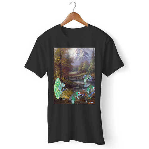 Bob Ross Dimension C 131 Rick And Morty Fine Art Men T Shirt