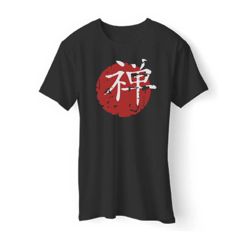 Chinese Japanese Zen Symbol Men T Shirt
