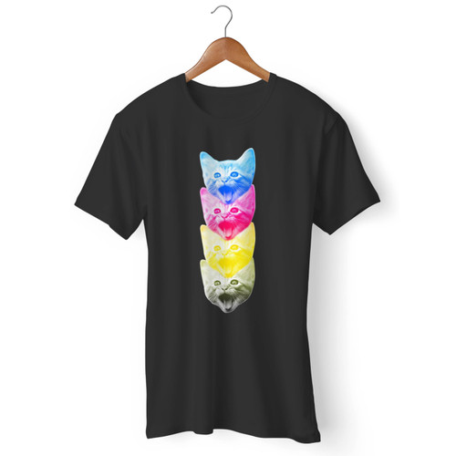 Cmyk Cat 2 Men T Shirt