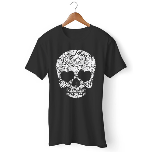 Floral Skull Men T Shirt