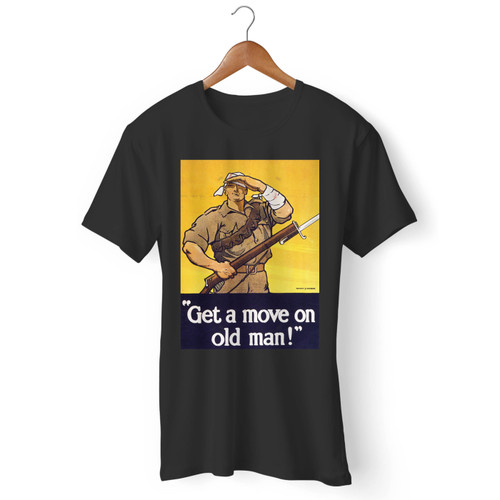 Get A Move On Old Man Men T Shirt