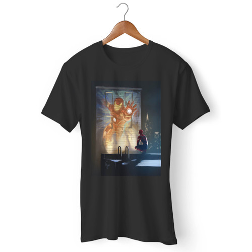 Iron Man Spider-Man Men T Shirt