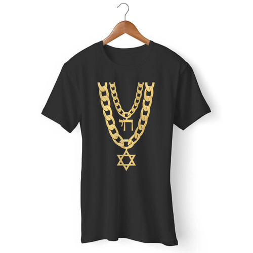 Jew Chai Bling Chain Hanukkah Men T Shirt