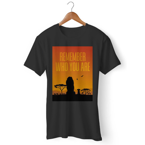 Lion King Remember Who You Are African Sunset Men T Shirt
