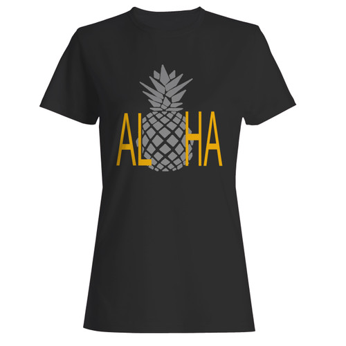 These are aloha pineapple women t shirt that are cute tied to the side or paired with a cardigan or jacket for a more styled look. So comfy and classic, they are sure to make your vacation extra magical. These are aloha pineapple women t shirt that are cute tied to the side or paired with a cardigan or jacket for a more styled look. So comfy and classic, they are sure to make your vacation extra magical.