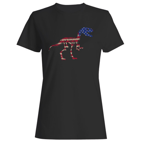 These are american flag usa t-rex dinosaur women t shirt that are cute tied to the side or paired with a cardigan or jacket for a more styled look. So comfy and classic, they are sure to make your vacation extra magical.