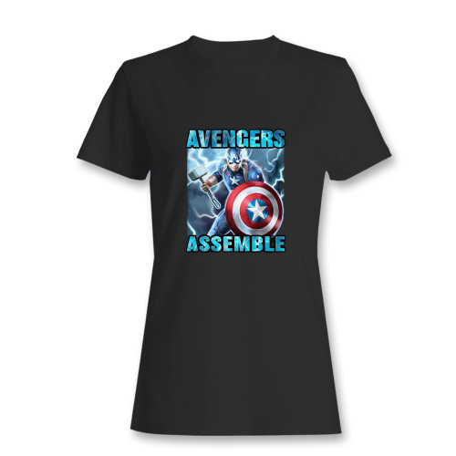 These are avengers assemble captain america women t shirt that are cute tied to the side or paired with a cardigan or jacket for a more styled look. So comfy and classic, they are sure to make your vacation extra magical.