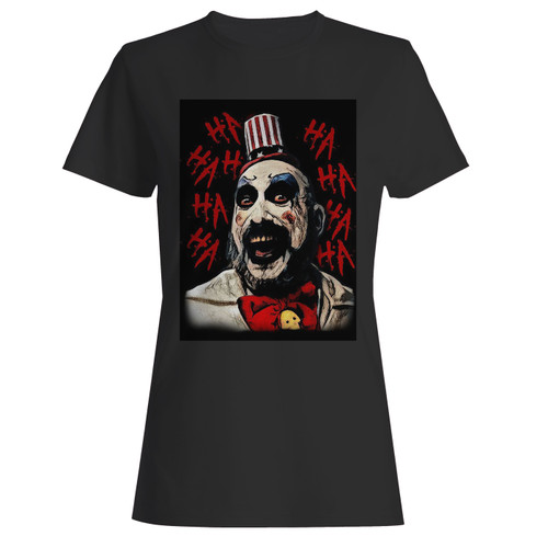 These are captain spaulding laugh women t shirt that are cute tied to the side or paired with a cardigan or jacket for a more styled look. So comfy and classic, they are sure to make your vacation extra magical.