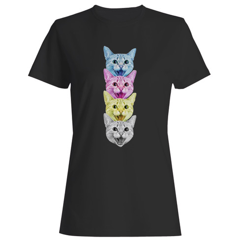 These are cmyk cat 1 women t shirt that are cute tied to the side or paired with a cardigan or jacket for a more styled look. So comfy and classic, they are sure to make your vacation extra magical.