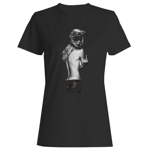 These are cool girl with helmet black motorcycle women t shirt that are cute tied to the side or paired with a cardigan or jacket for a more styled look. So comfy and classic, they are sure to make your vacation extra magical.