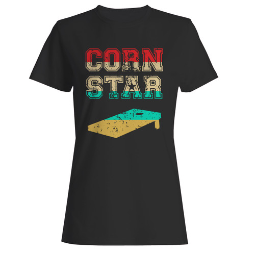 These are corn star funny cornhole tournament women t shirt that are cute tied to the side or paired with a cardigan or jacket for a more styled look. So comfy and classic, they are sure to make your vacation extra magical.