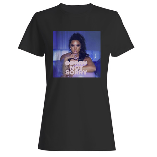 These are demi lovato sorry not sorry single women t shirt that are cute tied to the side or paired with a cardigan or jacket for a more styled look. So comfy and classic, they are sure to make your vacation extra magical.