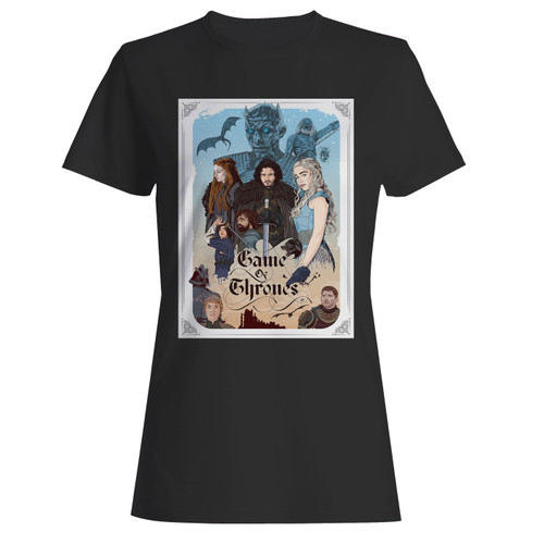 These are game of thrones all characters 1 women t shirt that are cute tied to the side or paired with a cardigan or jacket for a more styled look. So comfy and classic, they are sure to make your vacation extra magical.