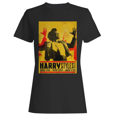 These are harry styles tour in madrid spain women t shirt that are cute tied to the side or paired with a cardigan or jacket for a more styled look. So comfy and classic, they are sure to make your vacation extra magical.