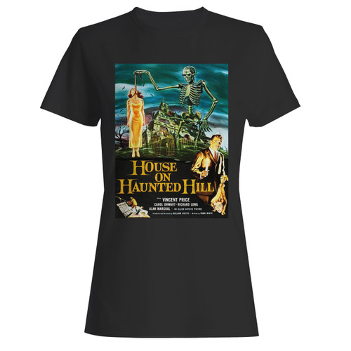 These are house on haunted hill horror movie women t shirt that are cute tied to the side or paired with a cardigan or jacket for a more styled look. So comfy and classic, they are sure to make your vacation extra magical.