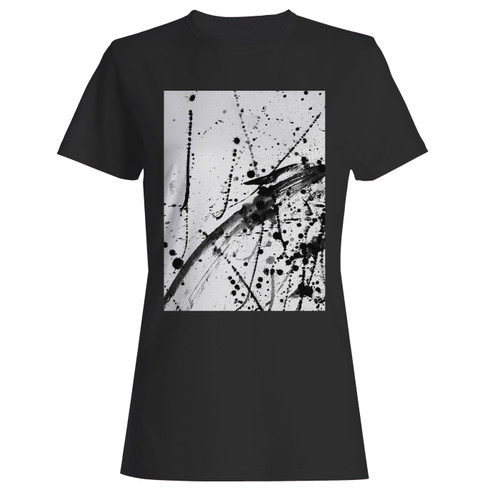 These are ink splash abstract art women t shirt that are cute tied to the side or paired with a cardigan or jacket for a more styled look. So comfy and classic, they are sure to make your vacation extra magical.