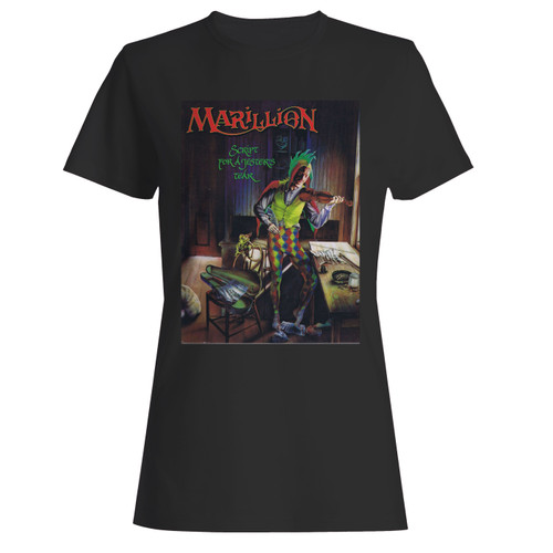 These are marillion script for a jesters tear women t shirt that are cute tied to the side or paired with a cardigan or jacket for a more styled look. So comfy and classic, they are sure to make your vacation extra magical.
