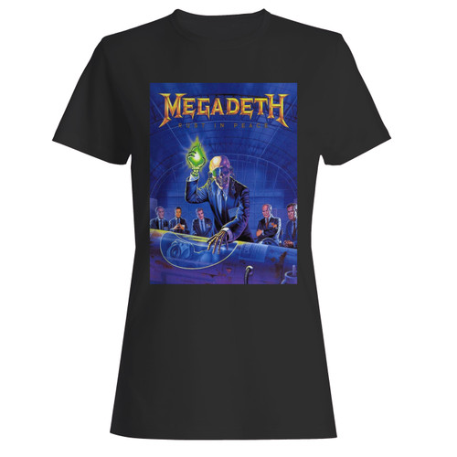 These are megadeth five rust in peace women t shirt that are cute tied to the side or paired with a cardigan or jacket for a more styled look. So comfy and classic, they are sure to make your vacation extra magical.