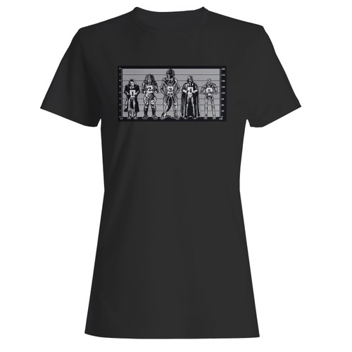 These are alien predator terminator the joker vadar police line up women t shirt that are cute tied to the side or paired with a cardigan or jacket for a more styled look. So comfy and classic, they are sure to make your vacation extra magical.