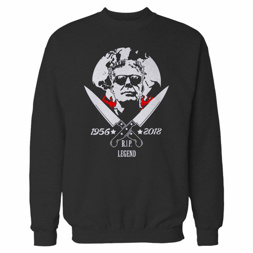 Your anthony bourdain crewneck sweatshirt just got an update. This super comfortable and lighter weight crewneck will become your favorite go-to sweatshirt. The cozy spandex cuffs and waistband make this pill-resistant sweatshirt a fan favorite.And your group will look and feel their best in this premium ringspun cotton crew.