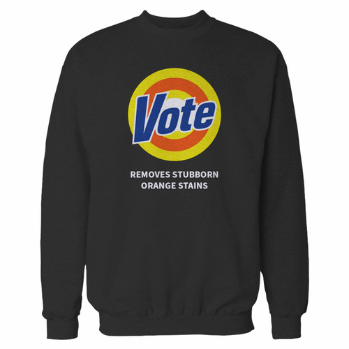 Your anti trump vote removes stubborn crewneck sweatshirt just got an update. This super comfortable and lighter weight crewneck will become your favorite go-to sweatshirt. The cozy spandex cuffs and waistband make this pill-resistant sweatshirt a fan favorite.And your group will look and feel their best in this premium ringspun cotton crew.