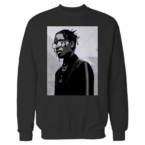 Your asap rocky fashion art crewneck sweatshirt just got an update. This super comfortable and lighter weight crewneck will become your favorite go-to sweatshirt. The cozy spandex cuffs and waistband make this pill-resistant sweatshirt a fan favorite.And your group will look and feel their best in this premium ringspun cotton crew.