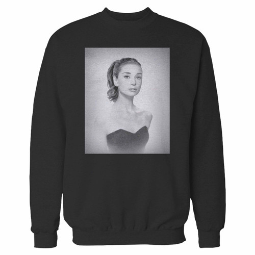 Your audrey hepburn classic style crewneck sweatshirt just got an update. This super comfortable and lighter weight crewneck will become your favorite go-to sweatshirt. The cozy spandex cuffs and waistband make this pill-resistant sweatshirt a fan favorite.And your group will look and feel their best in this premium ringspun cotton crew.