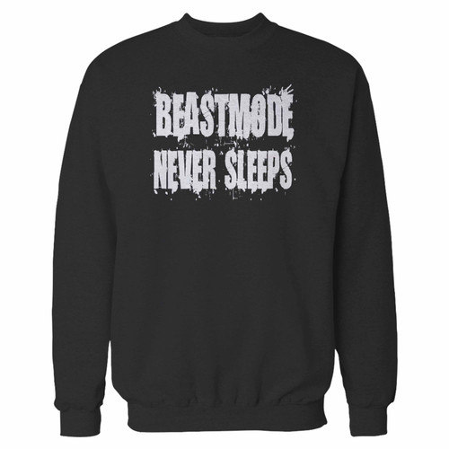 Your beastmode never sleeps crewneck sweatshirt just got an update. This super comfortable and lighter weight crewneck will become your favorite go-to sweatshirt. The cozy spandex cuffs and waistband make this pill-resistant sweatshirt a fan favorite.And your group will look and feel their best in this premium ringspun cotton crew.
