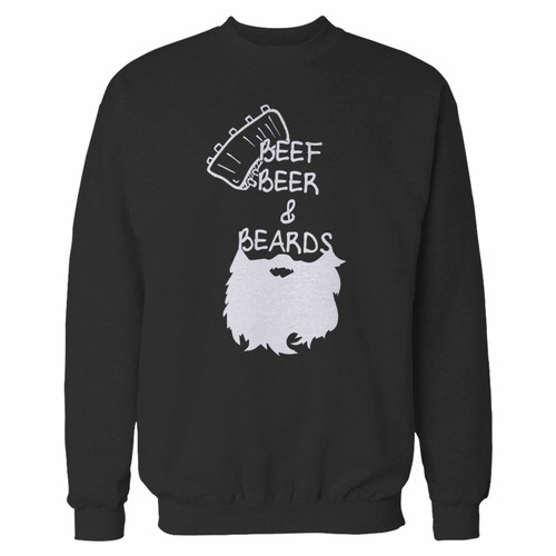 Your beef beer beards crewneck sweatshirt just got an update. This super comfortable and lighter weight crewneck will become your favorite go-to sweatshirt. The cozy spandex cuffs and waistband make this pill-resistant sweatshirt a fan favorite.And your group will look and feel their best in this premium ringspun cotton crew.