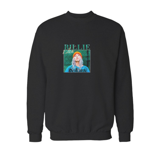 Your billie eilish inspired crewneck sweatshirt just got an update. This super comfortable and lighter weight crewneck will become your favorite go-to sweatshirt. The cozy spandex cuffs and waistband make this pill-resistant sweatshirt a fan favorite.And your group will look and feel their best in this premium ringspun cotton crew.
