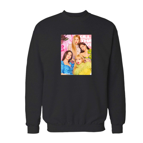 Your blackpink kill this love hot crewneck sweatshirt just got an update. This super comfortable and lighter weight crewneck will become your favorite go-to sweatshirt. The cozy spandex cuffs and waistband make this pill-resistant sweatshirt a fan favorite.And your group will look and feel their best in this premium ringspun cotton crew.