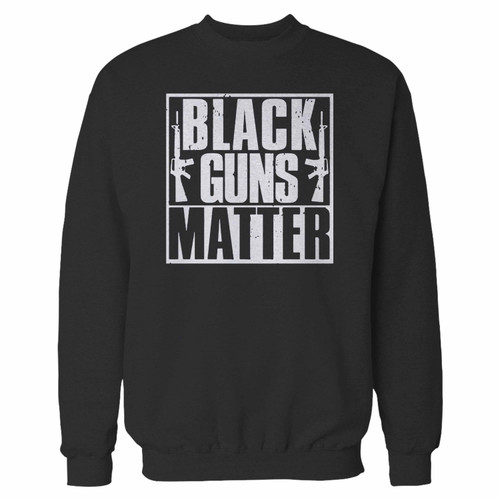 Your black guns matter crewneck sweatshirt just got an update. This super comfortable and lighter weight crewneck will become your favorite go-to sweatshirt. The cozy spandex cuffs and waistband make this pill-resistant sweatshirt a fan favorite.And your group will look and feel their best in this premium ringspun cotton crew.