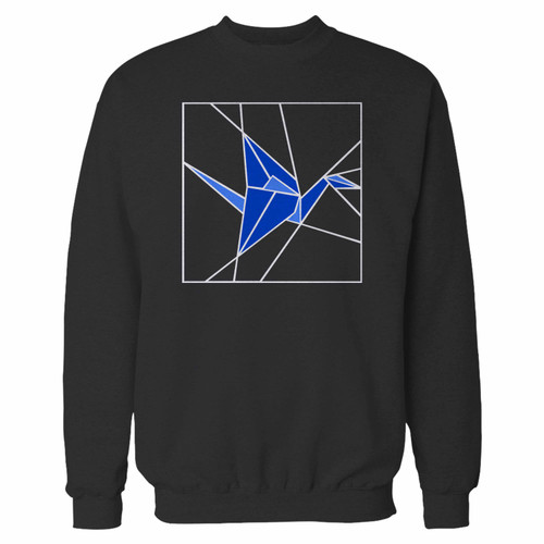 Your blue origami crane crewneck sweatshirt just got an update. This super comfortable and lighter weight crewneck will become your favorite go-to sweatshirt. The cozy spandex cuffs and waistband make this pill-resistant sweatshirt a fan favorite.And your group will look and feel their best in this premium ringspun cotton crew.