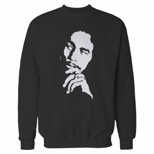 Your bob marley songwriter musician retro crewneck sweatshirt just got an update. This super comfortable and lighter weight crewneck will become your favorite go-to sweatshirt. The cozy spandex cuffs and waistband make this pill-resistant sweatshirt a fan favorite.And your group will look and feel their best in this premium ringspun cotton crew.