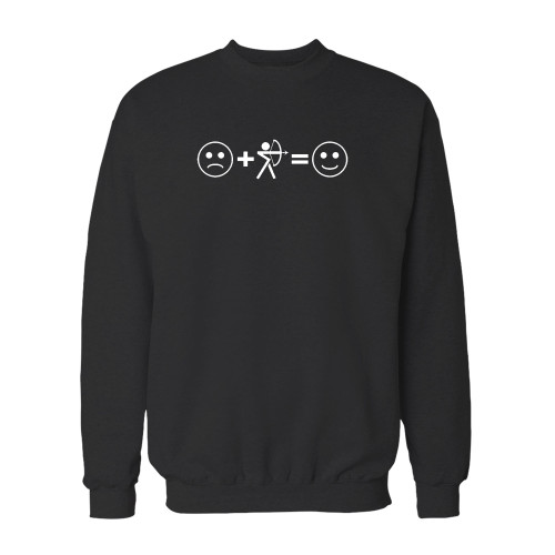 Your bow hunting make me happy crewneck sweatshirt just got an update. This super comfortable and lighter weight crewneck will become your favorite go-to sweatshirt. The cozy spandex cuffs and waistband make this pill-resistant sweatshirt a fan favorite.And your group will look and feel their best in this premium ringspun cotton crew.