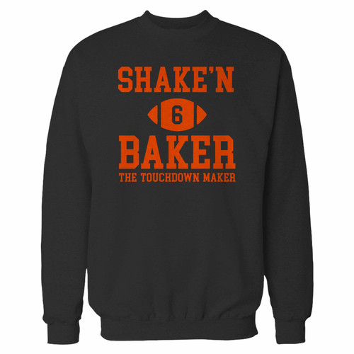 Your browns shake and baker the touchdown crewneck sweatshirt just got an update. This super comfortable and lighter weight crewneck will become your favorite go-to sweatshirt. The cozy spandex cuffs and waistband make this pill-resistant sweatshirt a fan favorite.And your group will look and feel their best in this premium ringspun cotton crew.