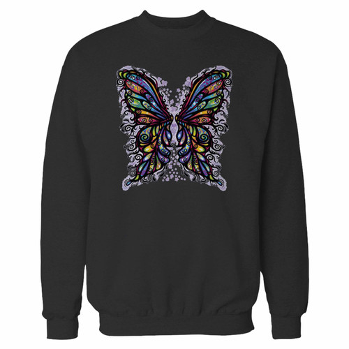 Your butterfly wings rainbow colors crewneck sweatshirt just got an update. This super comfortable and lighter weight crewneck will become your favorite go-to sweatshirt. The cozy spandex cuffs and waistband make this pill-resistant sweatshirt a fan favorite.And your group will look and feel their best in this premium ringspun cotton crew.