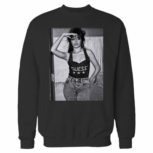 Your camila cabello guest star crewneck sweatshirt just got an update. This super comfortable and lighter weight crewneck will become your favorite go-to sweatshirt. The cozy spandex cuffs and waistband make this pill-resistant sweatshirt a fan favorite.And your group will look and feel their best in this premium ringspun cotton crew.