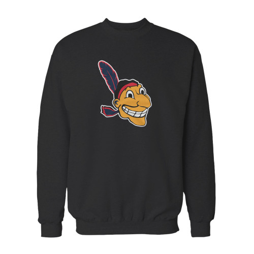 Your chief wahoo crewneck sweatshirt just got an update. This super comfortable and lighter weight crewneck will become your favorite go-to sweatshirt. The cozy spandex cuffs and waistband make this pill-resistant sweatshirt a fan favorite.And your group will look and feel their best in this premium ringspun cotton crew.