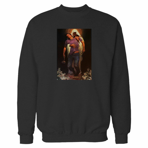 Your christian painting forgiven thomas blackshear crewneck sweatshirt just got an update. This super comfortable and lighter weight crewneck will become your favorite go-to sweatshirt. The cozy spandex cuffs and waistband make this pill-resistant sweatshirt a fan favorite.And your group will look and feel their best in this premium ringspun cotton crew.