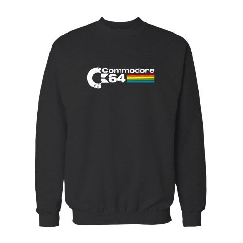 Your commodore 64 c64 retro gaming crewneck sweatshirt just got an update. This super comfortable and lighter weight crewneck will become your favorite go-to sweatshirt. The cozy spandex cuffs and waistband make this pill-resistant sweatshirt a fan favorite.And your group will look and feel their best in this premium ringspun cotton crew.