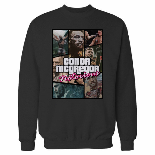 Your conor mcgregor the notorious mma ufc ireland boxing crewneck sweatshirt just got an update. This super comfortable and lighter weight crewneck will become your favorite go-to sweatshirt. The cozy spandex cuffs and waistband make this pill-resistant sweatshirt a fan favorite.And your group will look and feel their best in this premium ringspun cotton crew.