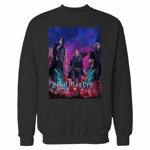 Your devil may cry 5 crewneck sweatshirt just got an update. This super comfortable and lighter weight crewneck will become your favorite go-to sweatshirt. The cozy spandex cuffs and waistband make this pill-resistant sweatshirt a fan favorite.And your group will look and feel their best in this premium ringspun cotton crew.