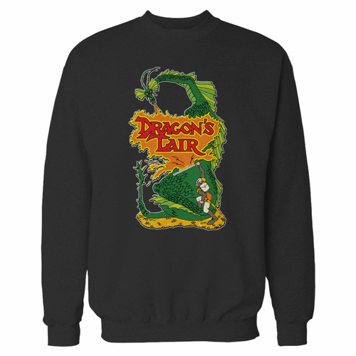 Your dragons lair don bluth retro crewneck sweatshirt just got an update. This super comfortable and lighter weight crewneck will become your favorite go-to sweatshirt. The cozy spandex cuffs and waistband make this pill-resistant sweatshirt a fan favorite.And your group will look and feel their best in this premium ringspun cotton crew.