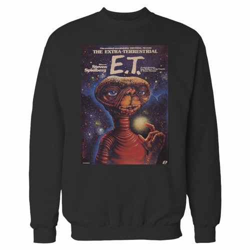 Your et the extra terrestrial steven spielberg crewneck sweatshirt just got an update. This super comfortable and lighter weight crewneck will become your favorite go-to sweatshirt. The cozy spandex cuffs and waistband make this pill-resistant sweatshirt a fan favorite.And your group will look and feel their best in this premium ringspun cotton crew.