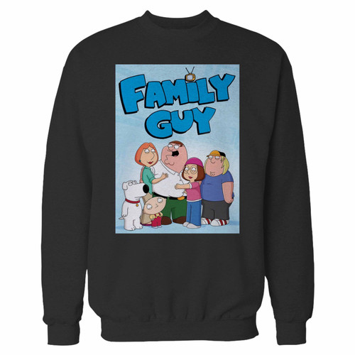 Your family guy tv series crewneck sweatshirt just got an update. This super comfortable and lighter weight crewneck will become your favorite go-to sweatshirt. The cozy spandex cuffs and waistband make this pill-resistant sweatshirt a fan favorite.And your group will look and feel their best in this premium ringspun cotton crew.