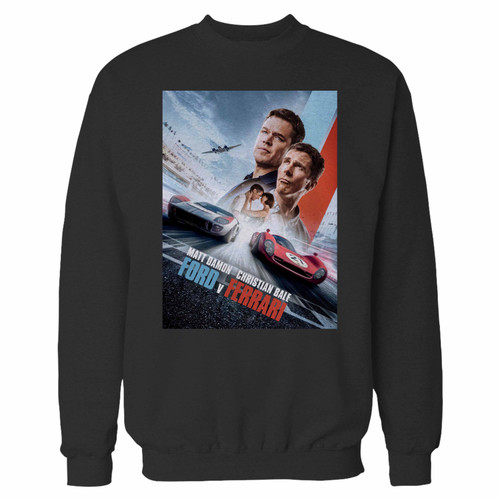 Your ford v ferrari movie crewneck sweatshirt just got an update. This super comfortable and lighter weight crewneck will become your favorite go-to sweatshirt. The cozy spandex cuffs and waistband make this pill-resistant sweatshirt a fan favorite.And your group will look and feel their best in this premium ringspun cotton crew.