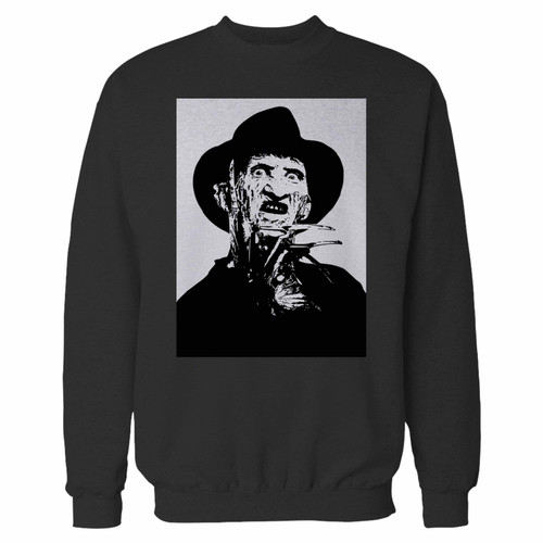 Your freddy krueger a nightmare on elm street crewneck sweatshirt just got an update. This super comfortable and lighter weight crewneck will become your favorite go-to sweatshirt. The cozy spandex cuffs and waistband make this pill-resistant sweatshirt a fan favorite.And your group will look and feel their best in this premium ringspun cotton crew.
