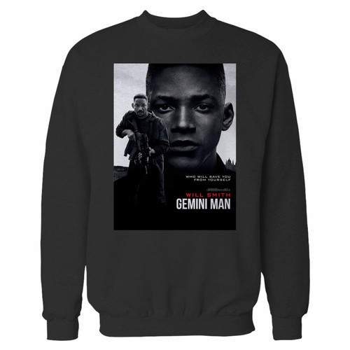 Your gemini man movie crewneck sweatshirt just got an update. This super comfortable and lighter weight crewneck will become your favorite go-to sweatshirt. The cozy spandex cuffs and waistband make this pill-resistant sweatshirt a fan favorite.And your group will look and feel their best in this premium ringspun cotton crew.